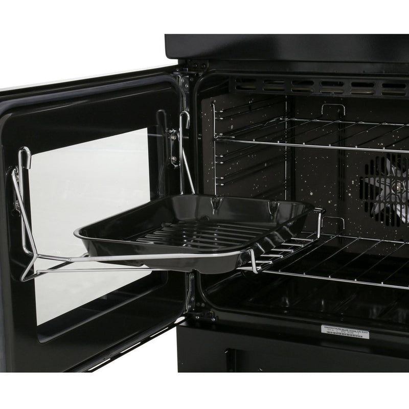 Rangemaster PROP110DFFGB/C Professional Plus 110cm Dual Fuel Range Cooker Black with Chrome