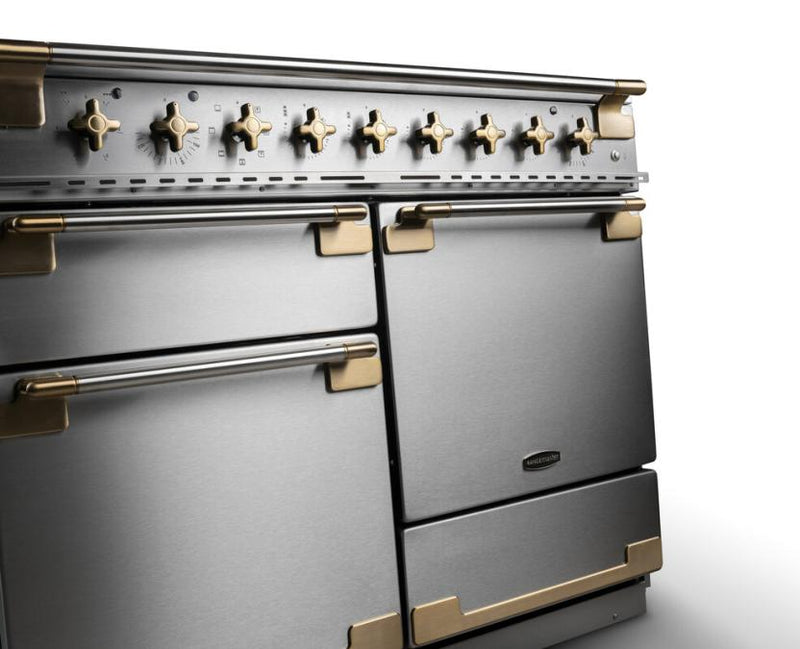 Rangemaster Elise Luxe ELS110EISS/AB 110cm Induction Range Cooker Stainless Steel with Antique Brass