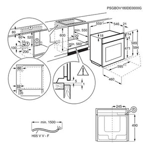 AEG OS6PB50AK Built In Electric Single Oven