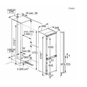 AEG NSC7N18ZES 7000 Series AI CoolAssist® Integrated Fridge Freezer