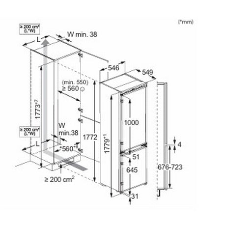 AEG NSC7N18ZES 7000 Series AI CoolAssist® Integrated Fridge Freezer