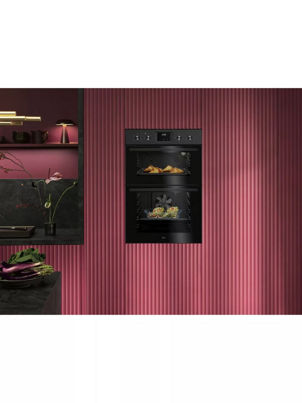 AEG OU5NP20B 6000 Series Built In Electric Double Oven - Black