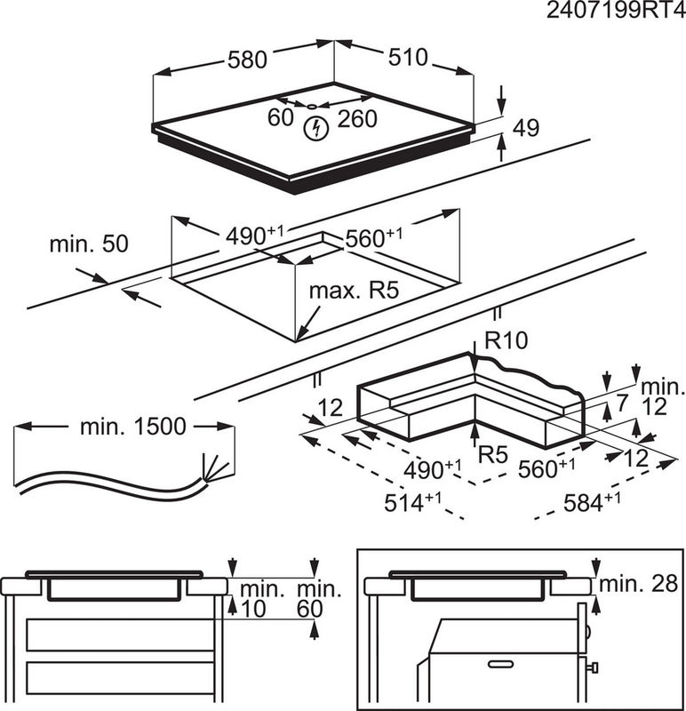 AEG SO64IA0SCB Induction Hob