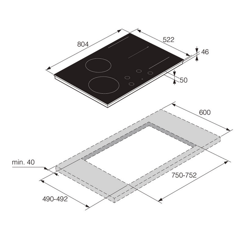 ASKO HID824GC 80cm Celsius°Cooking Induction Hob