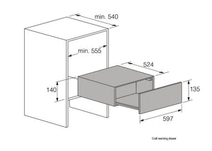 ASKO ODW61BS1 Black Steel Warming Drawer