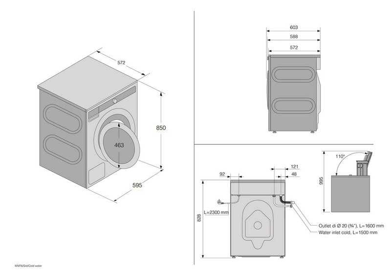 ASKO W1094W.UK 9kg 1400rpm Steel Seal™ Washing Machine