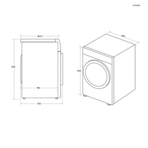 Hoover BATD H7A2TCE-80 7kg Heat Pump Tumble Dryer