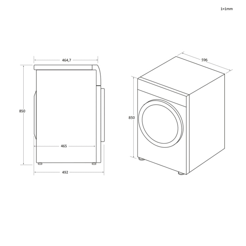 Hoover BATD H7A2TCE-80 7kg Heat Pump Tumble Dryer