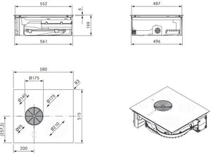 BORA PURSU 60cm Vented Induction Hob - S PURE Series - Black