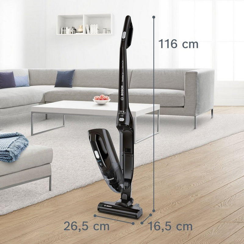 Bosch BCHF220GB Serie 2 2-in-1 Cordless Vacuum Cleaner - 44 Minutes Run Time - Jet Black