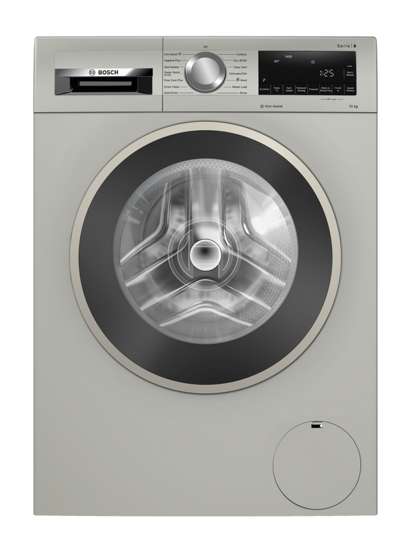 Bosch WGG254ZSGB 10kg 1400rpm Silver Inox Washing Machine - DB Domestic Appliances