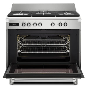 DeLonghi Bassano BS965MXX 90cm Single Cavity Dual Fuel Range Cooker Stainless Steel