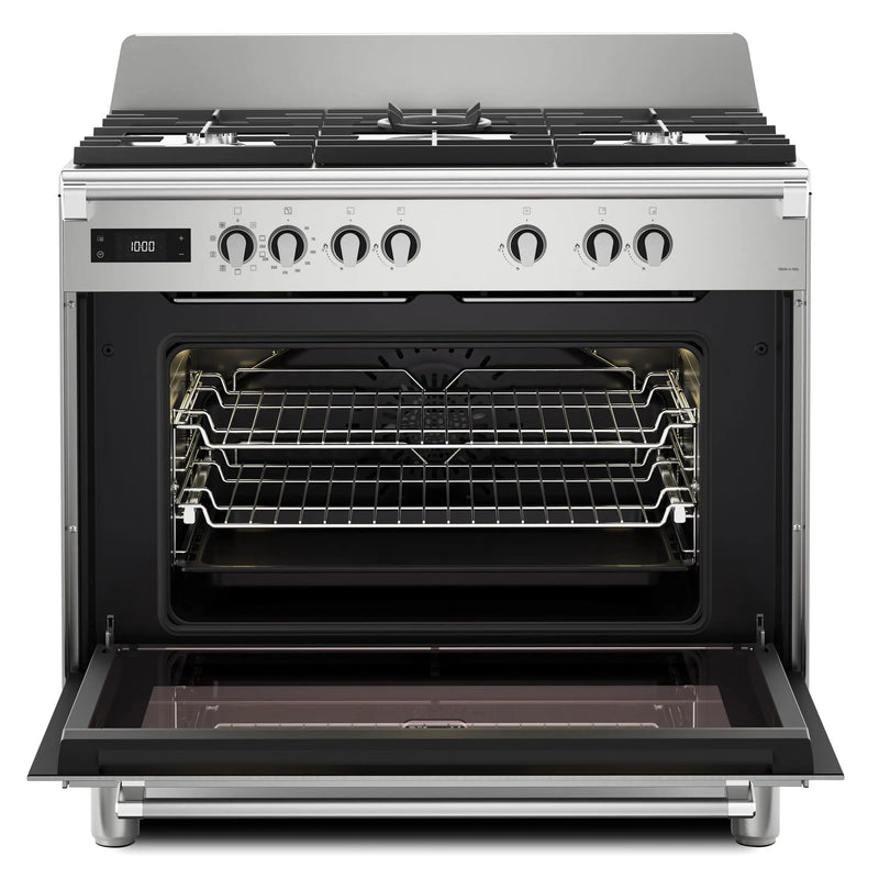 DeLonghi Bassano BS965MXX 90cm Single Cavity Dual Fuel Range Cooker Stainless Steel