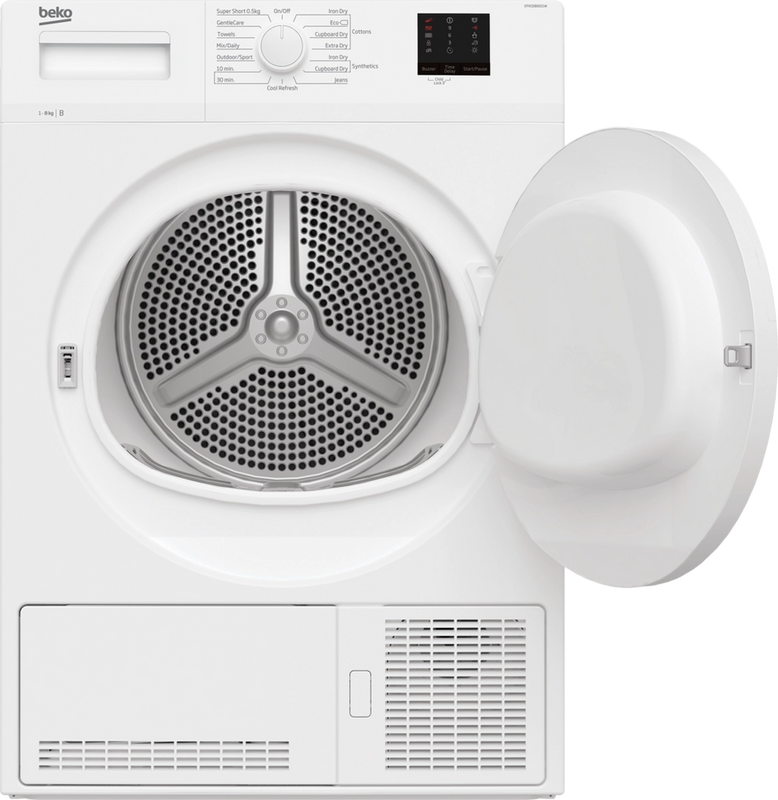 Beko DTKCE80021W 8kg Condenser Tumble Dryer – Sensor Drying – White (G Rated)