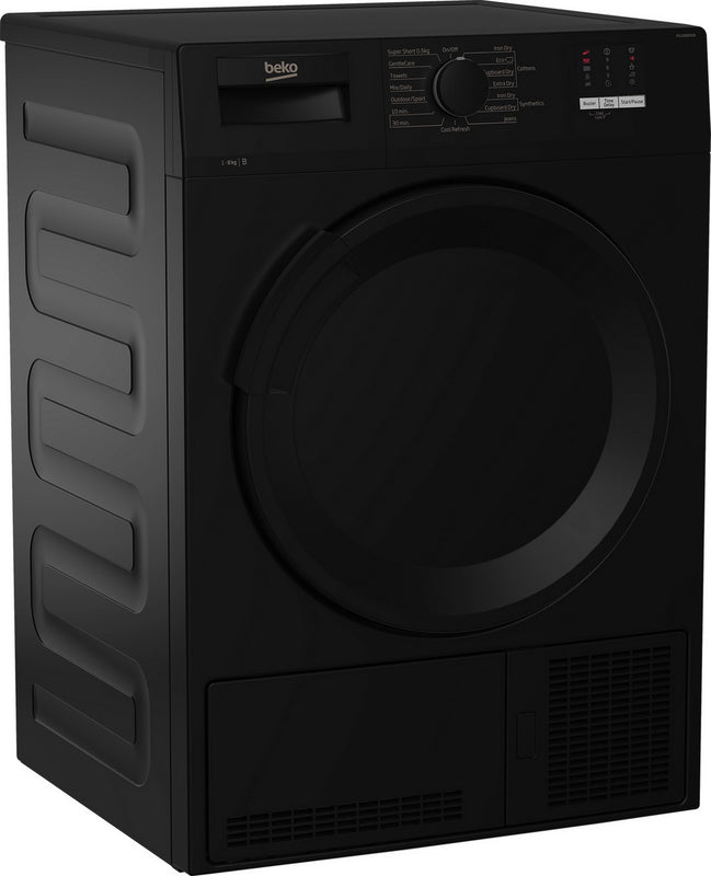 Beko DTLCE80051B 8kg Condenser Tumble Dryer – Sensor Drying – Black (B Rated)