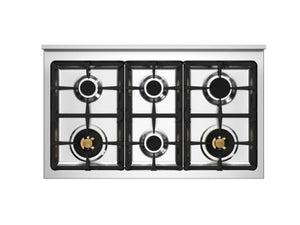 Bertazzoni Professional PRO106L3EART2 100cm Dual Fuel Range Cooker - Arancio & Stainless Steel