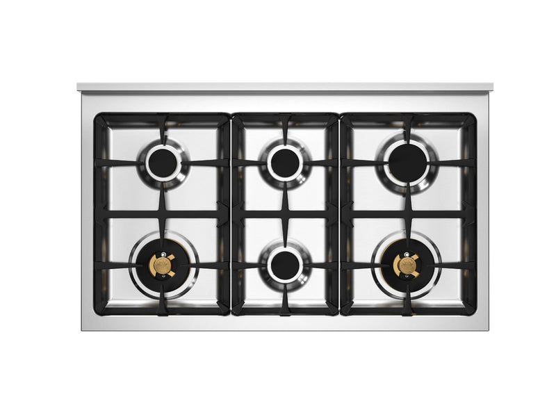 Bertazzoni Professional PRO106L3EART2 100cm Dual Fuel Range Cooker - Arancio & Stainless Steel