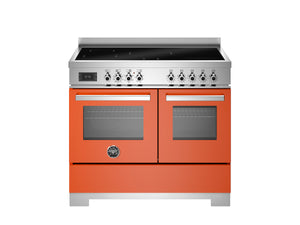 Bertazzoni Professional PRO105I2EART2 100cm Induction Range Cooker - Arancio & Stainless Steel