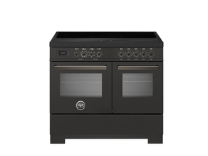 Bertazzoni Professional PRO105I2ECAT2 100cm Induction Range Cooker - Carbonio & Dark Steel