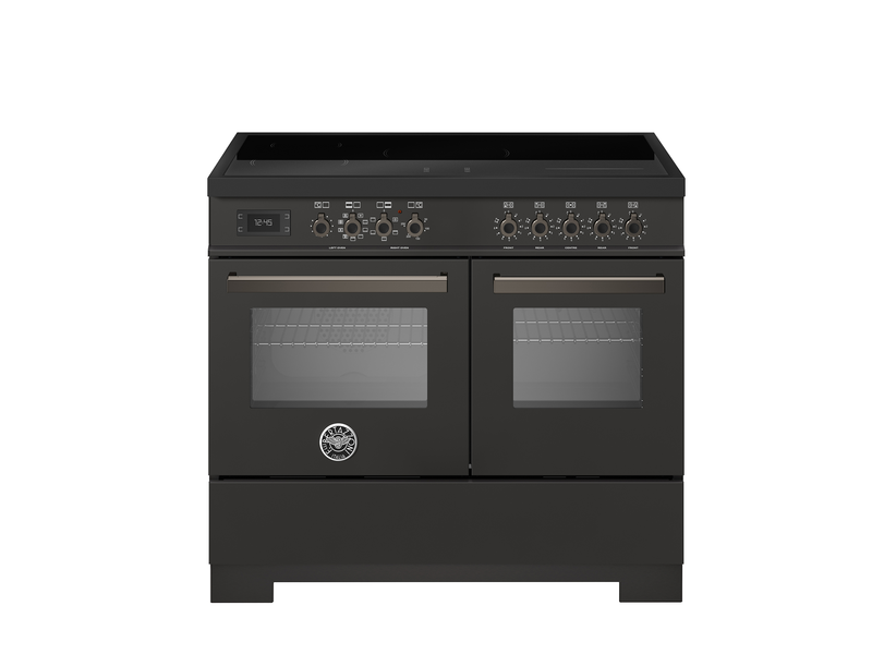 Bertazzoni Professional PRO105I2ECAT2 100cm Induction Range Cooker - Carbonio & Dark Steel