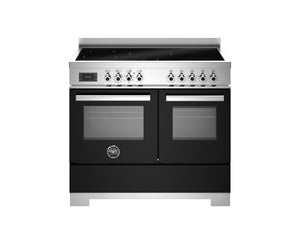 Bertazzoni Professional PRO105I2ENET2 100cm Induction Range Cooker - Nero & Stainless Steel
