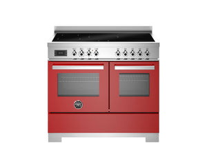 Bertazzoni Professional PRO105I2EROT2 100cm Induction Range Cooker - Rosso & Stainless Steel