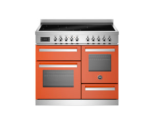 Bertazzoni Professional PRO105I3EART2 100cm Induction Range Cooker - Arancio & Stainless Steel