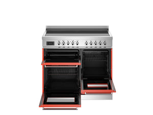 Bertazzoni Professional PRO105I3EART2 100cm Induction Range Cooker - Arancio & Stainless Steel