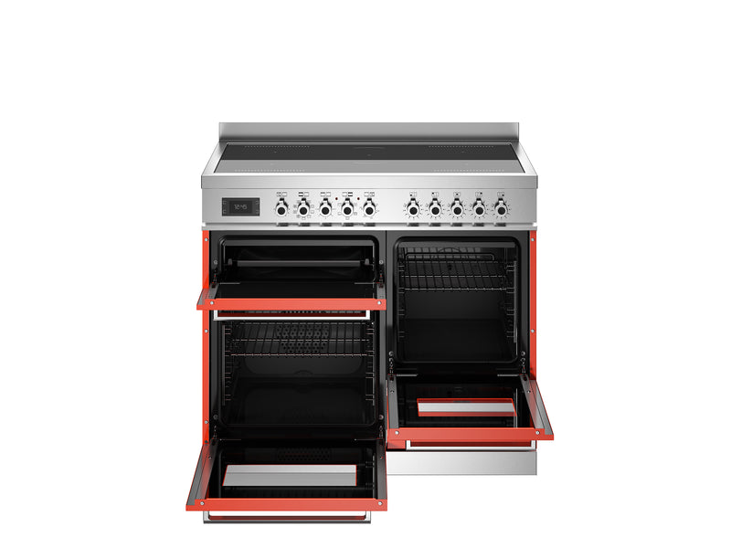 Bertazzoni Professional PRO105I3EART2 100cm Induction Range Cooker - Arancio & Stainless Steel