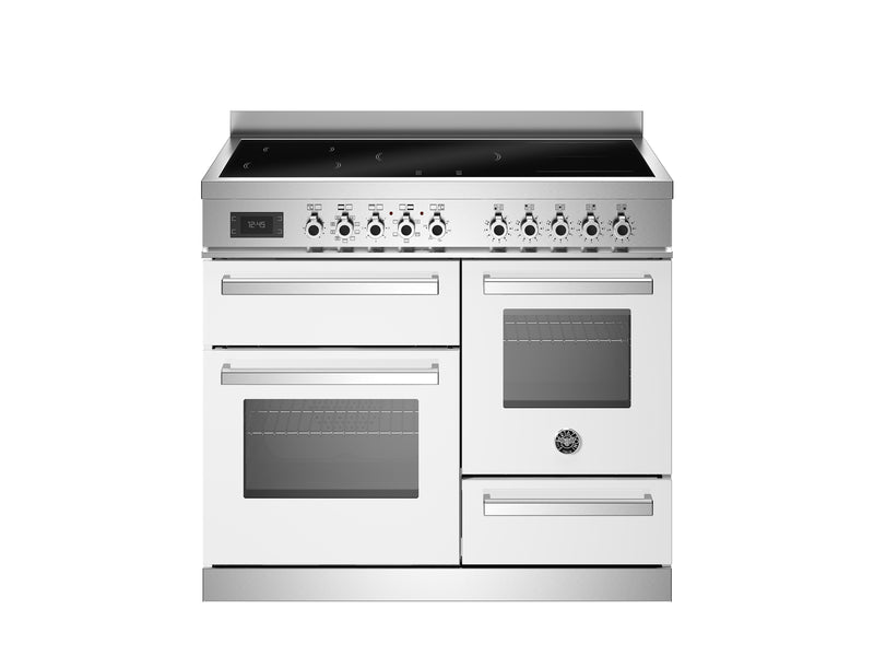 Bertazzoni Professional PRO105I3EBIT2 100cm Induction Range Cooker - Bianco & Stainless Steel