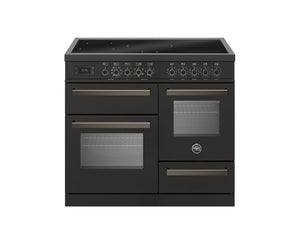 Bertazzoni Professional PRO105I3ECAT2 100cm Induction Range Cooker - Carbonio & Dark Steel
