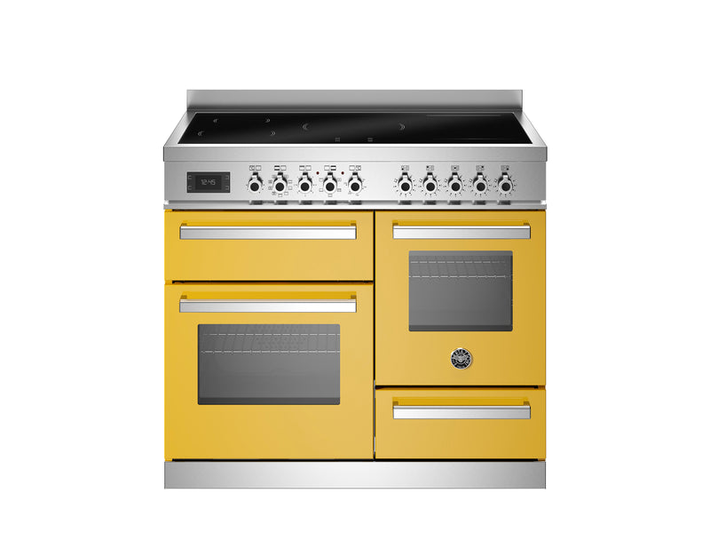 Bertazzoni Professional PRO105I3EGIT2 100cm Induction Range Cooker - Giallo & Stainless Steel