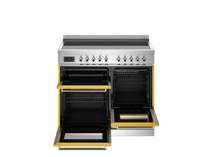 Bertazzoni Professional PRO105I3EGIT2 100cm Induction Range Cooker - Giallo & Stainless Steel