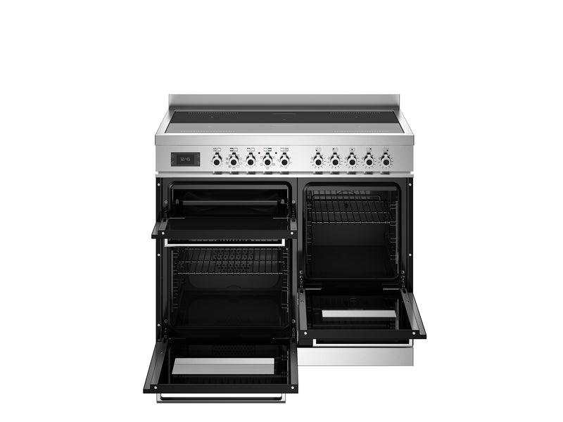 Bertazzoni Professional PRO105I3ENET2 100cm Induction Range Cooker - Nero & Stainless Steel