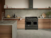Bertazzoni Professional PRO106L2ECAT2 100cm Dual Fuel Range Cooker - Carbonio & Dark Steel