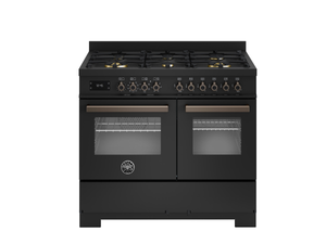Bertazzoni Professional PRO106L2ECAT2 100cm Dual Fuel Range Cooker - Carbonio & Dark Steel
