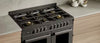 Bertazzoni Professional PRO106L2ECAT2 100cm Dual Fuel Range Cooker - Carbonio & Dark Steel