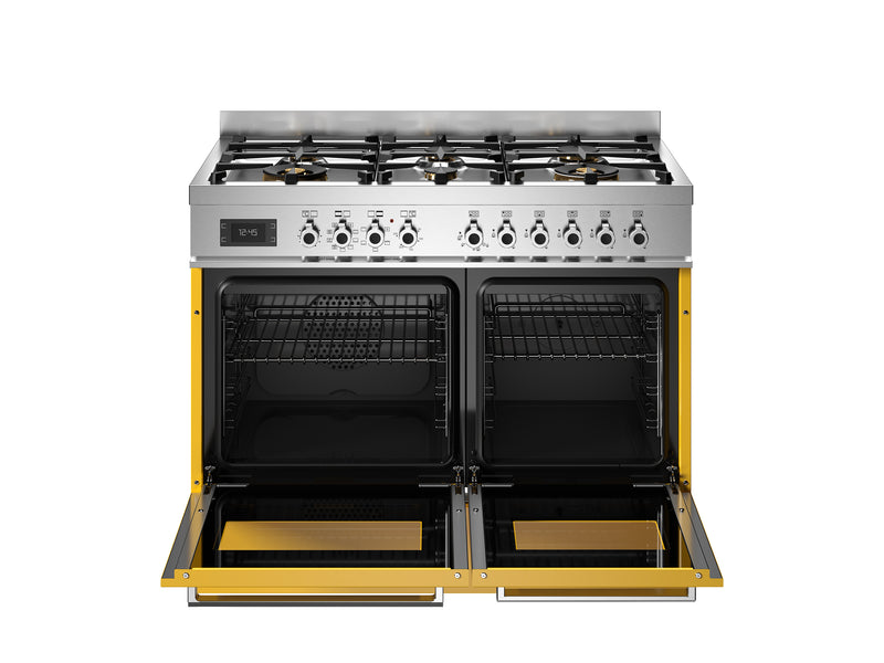 Bertazzoni Professional PRO106L2EGIT2 100cm Dual Fuel Range Cooker - Giallo & Stainless Steel