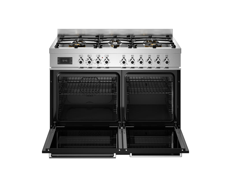 Bertazzoni Professional PRO106L2ENET2 100cm Dual Fuel Range Cooker - Nero & Stainless Steel