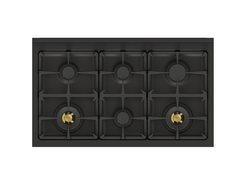 Bertazzoni Professional PRO106L3ECAT2 100cm Dual Fuel Range Cooker - Carbonio & Dark Steel