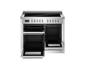 Bertazzoni Professional PRO115I3EBIT2 110cm Induction Range Cooker - Bianco & Stainless Steel Trim