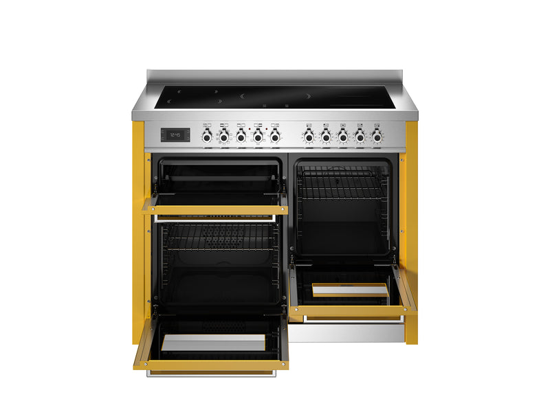 Bertazzoni Professional PRO115I3EGIT2 110cm Induction Range Cooker - Giallo & Stainless Steel Trim