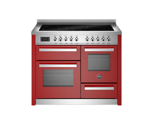 Bertazzoni Professional PRO115I3EROT2 110cm Induction Range Cooker - Rosso & Stainless Steel