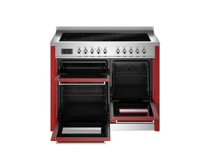 Bertazzoni Professional PRO115I3EROT2 110cm Induction Range Cooker - Rosso & Stainless Steel