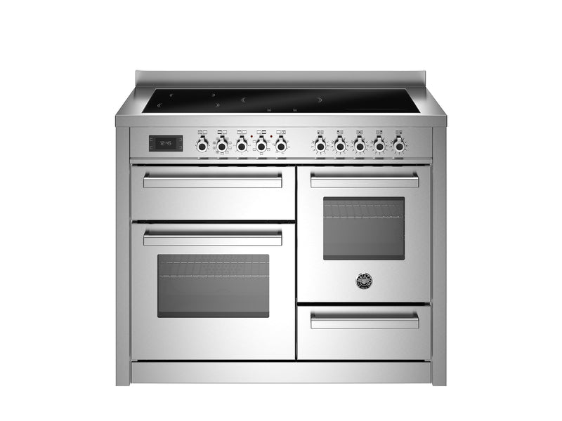 Bertazzoni Professional PRO115I3EXT2 110cm Induction Range Cooker - Stainless Steel & Stainless Steel