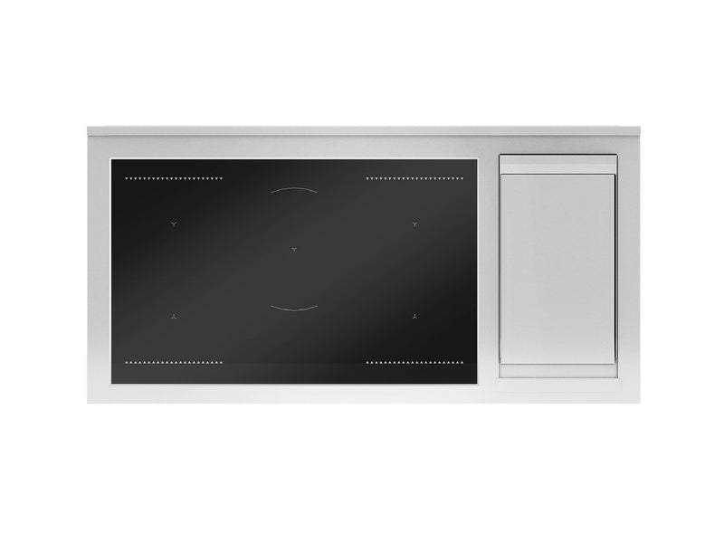 Bertazzoni Professional PRO125I2EBIT2 120cm Induction Range Cooker - Bianco & Stainless Steel Trim