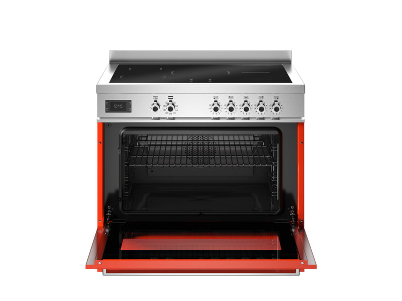 Bertazzoni Professional PRO95I1EART2 90cm Induction Range Cooker - Arancio & Stainless Steel