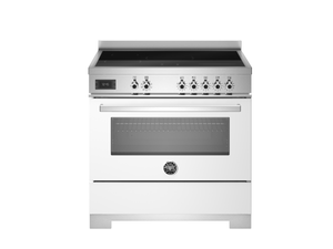 Bertazzoni Professional PRO95I1EBIT2 90cm Induction Range Cooker - Bianco & Stainless Steel