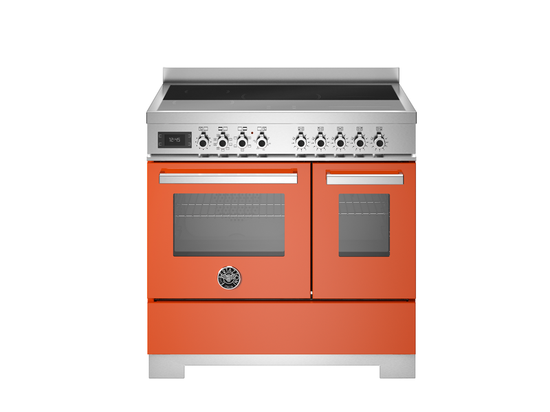 Bertazzoni Professional PRO95I2EART2 90cm Induction Range Cooker - Arancio & Stainless Steel