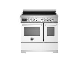 Bertazzoni Professional PRO95I2EBIT2 90cm Induction Range Cooker - Bianco & Stainless Steel